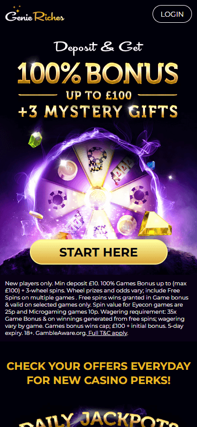 Genie Riches Casino Mobile screenshot